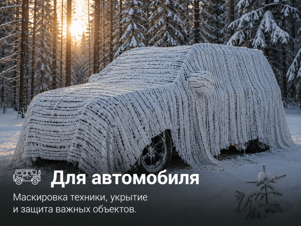 Маскировочные сети для автомобиля и укрытия транспорта